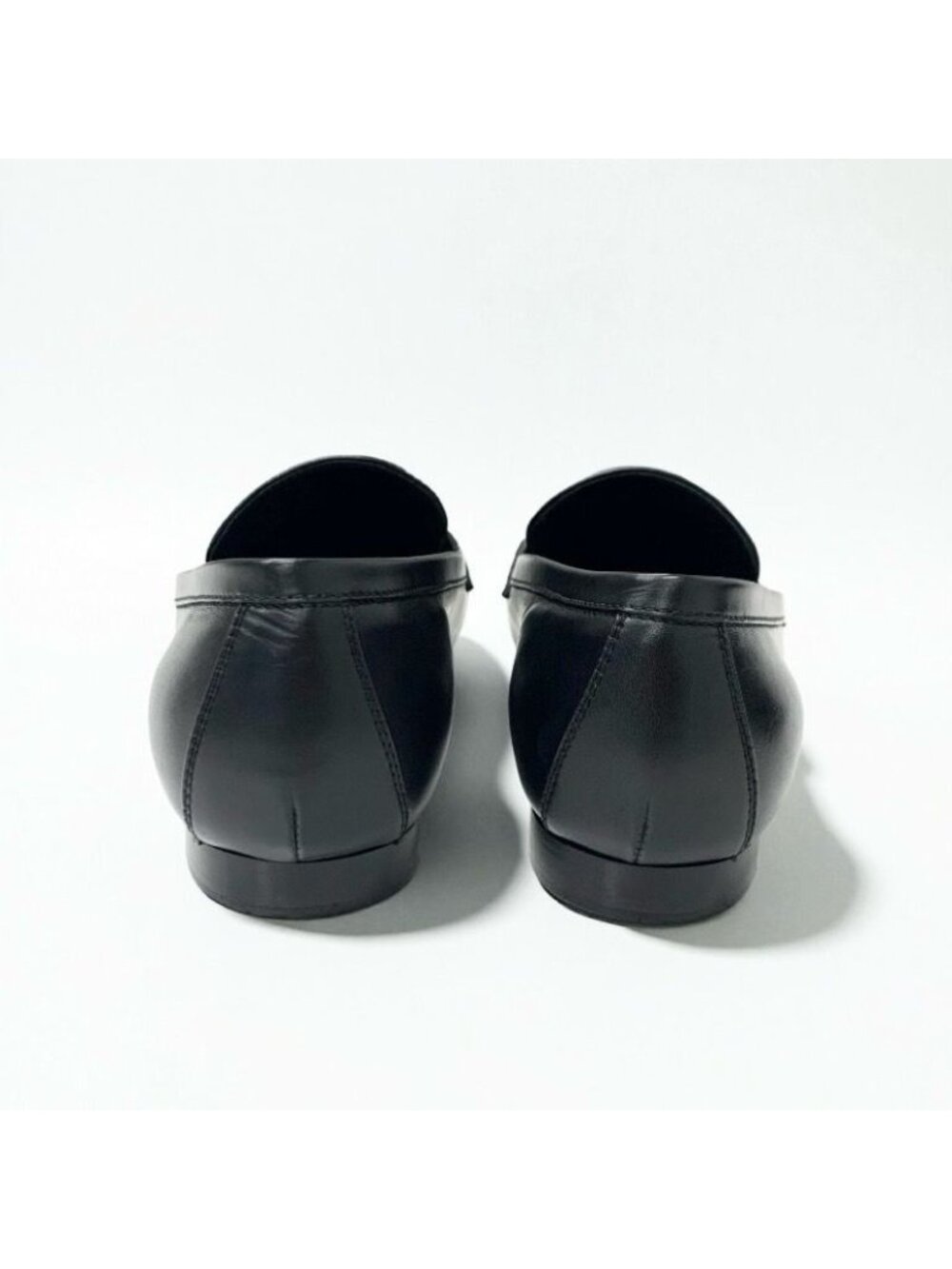Louis Vuitton Upper Case Line Loafers Leather Shoes Black Gold LV Logo - Picture 5 of 9
